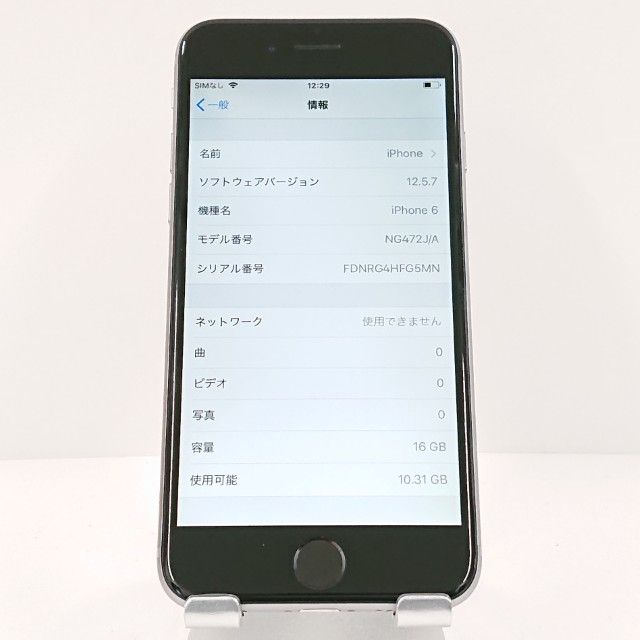 iPhone6 16GB SIM�ե꡼ ���ڡ������쥤 c18294