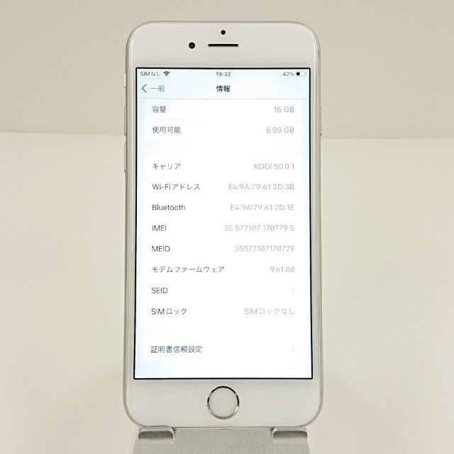 iPhone6s 16GB SIM�ե꡼ ����С� c19310