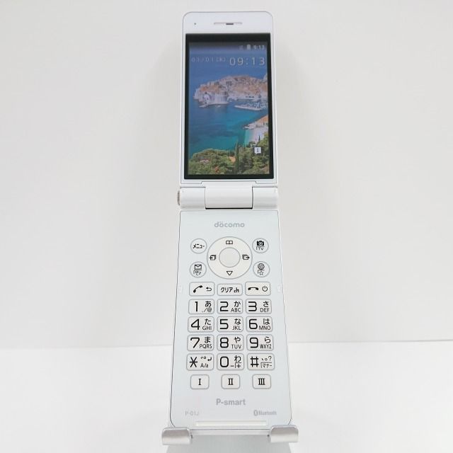ムスビー｜P-smart ケータイ P-01J docomo ホワイト c06887【P-smart