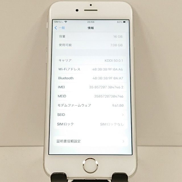 iPhone6s 16GB SIM�ե꡼ ����С� c19059