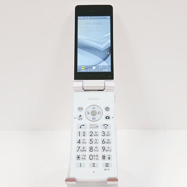 美品★SoftBank AQUOSケータイ4 A205SH ホワイト ムスビー｜AQUOS ケータイ4 A205SH SoftBank ホワイト c10596