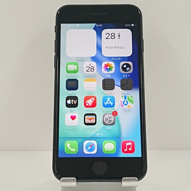 iPhoneSE ��2���� 64GB �ɥ��� �֥�å� c18463