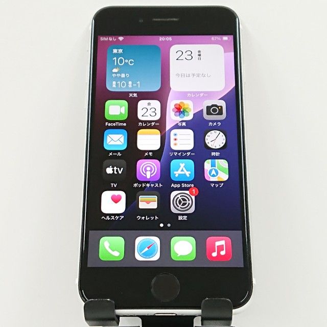 iPhoneSE ��2���� 64GB SIM�ե꡼ �ۥ磻�� c16494