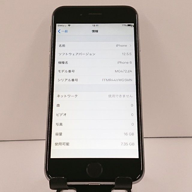 iPhone6 16GB SIM�ե꡼ ���ڡ������쥤 c18335