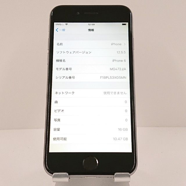 iPhone6 16GB SIM�ե꡼ ���ڡ������쥤 c18299