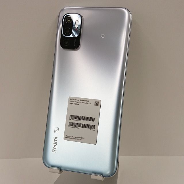 【美品】画面割れ有 XIG02　クロームシルバー Redmi Note10 JE XIG02 クロームシルバー【au版 SIMフリー