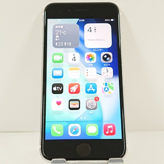 iPhoneSE ��2���� 64GB �ɥ��� �ۥ磻�� c20541