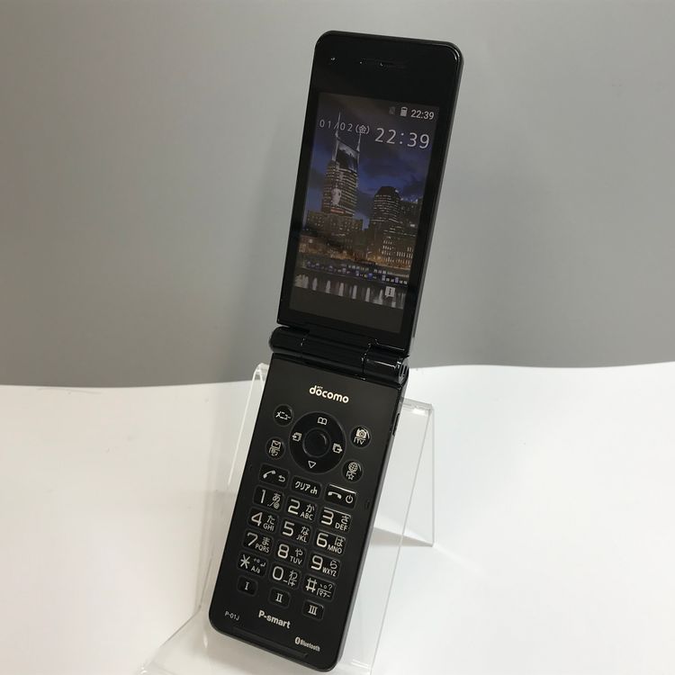 ムスビー｜【美品】 docomo P-smart ケータイ P-01J ブラック 即決 