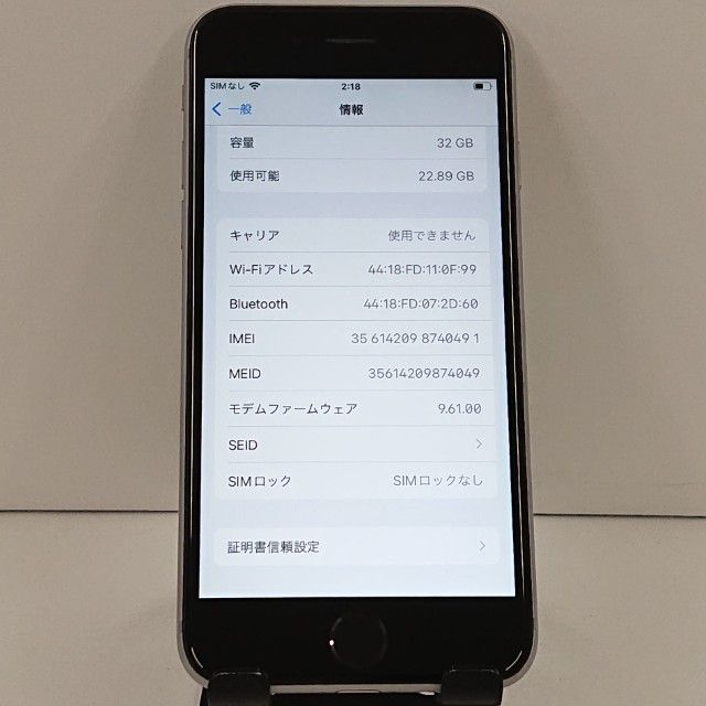 iPhone6s 32GB SIM�ե꡼ ���ڡ������쥤 c18519