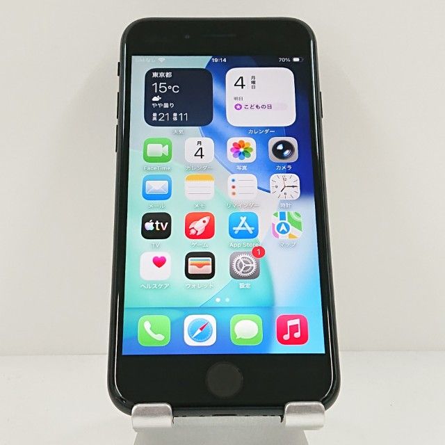 iPhoneSE ��2���� 64GB �ɥ��� �֥�å� c19404