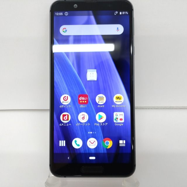 ムスビー｜AQUOS sense3 SH-02M docomo ブラック n09784【AQUOS