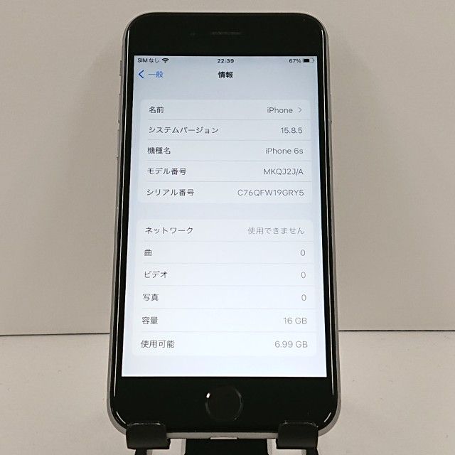 iPhone6s 16GB SIM�ե꡼ ���ڡ������쥤 c19301