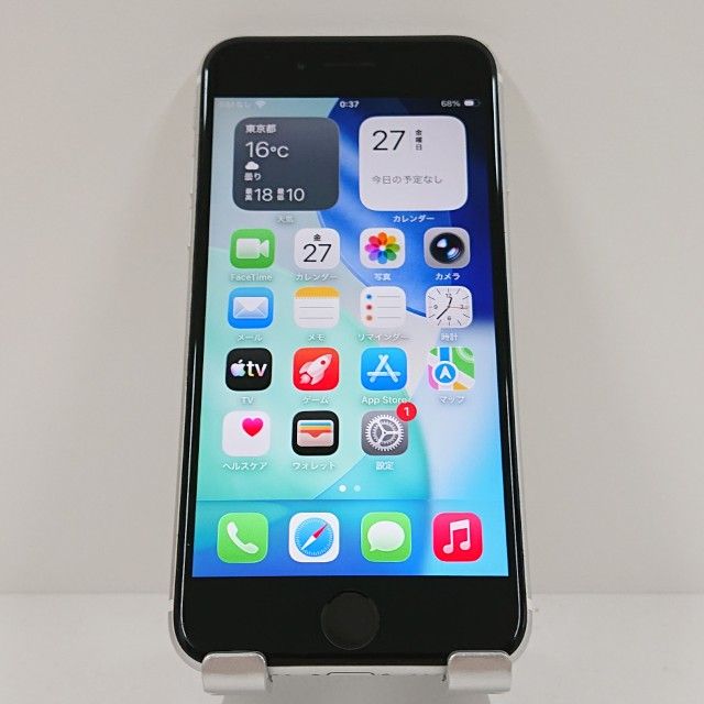 iPhoneSE ��2���� 64GB �ɥ��� �ۥ磻�� c18444