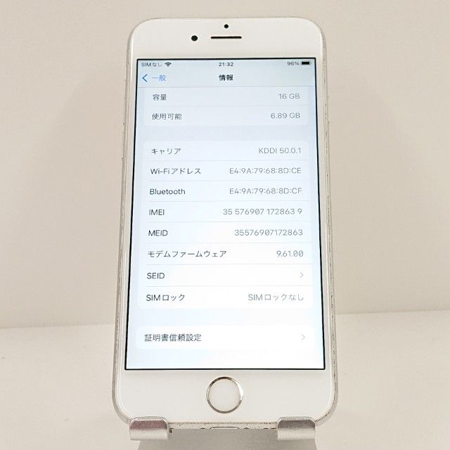 iPhone6s 16GB SIM�ե꡼ ����С� c19314