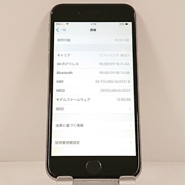 iPhone6 16GB SoftBank ���ڡ������쥤 c22348