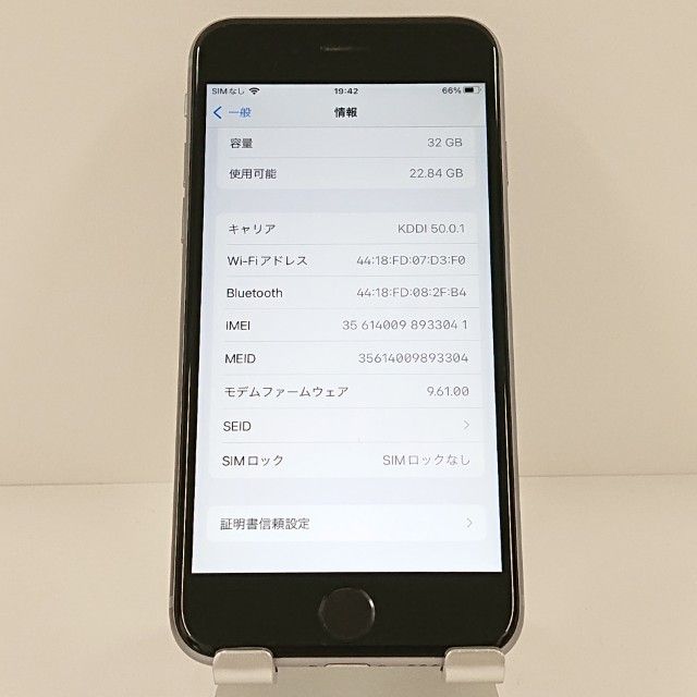 ���������ʡ�iPhone6s 32GB SIM�ե꡼ ���ڡ������쥤 c18770