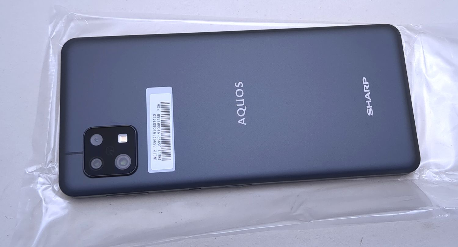 ムスビー｜【新品未使用】 SH-RM19s AQUOS sense6s ブラック 楽天版SIM  