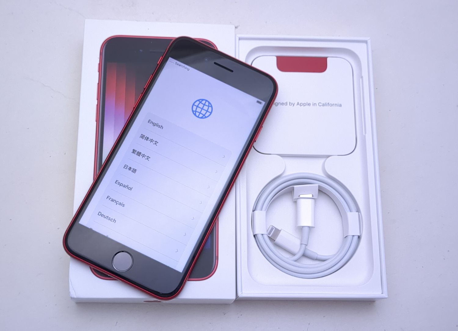 ムスビー｜【極上美品】 iPhone SE3 128GB レッド SIMロック解除済 