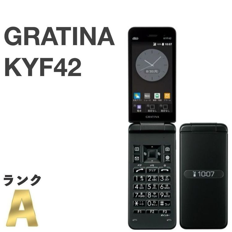 �ڶ����ʡ�GRATINA KYF42 au SIM���å������ 4G LTE �֥�å�