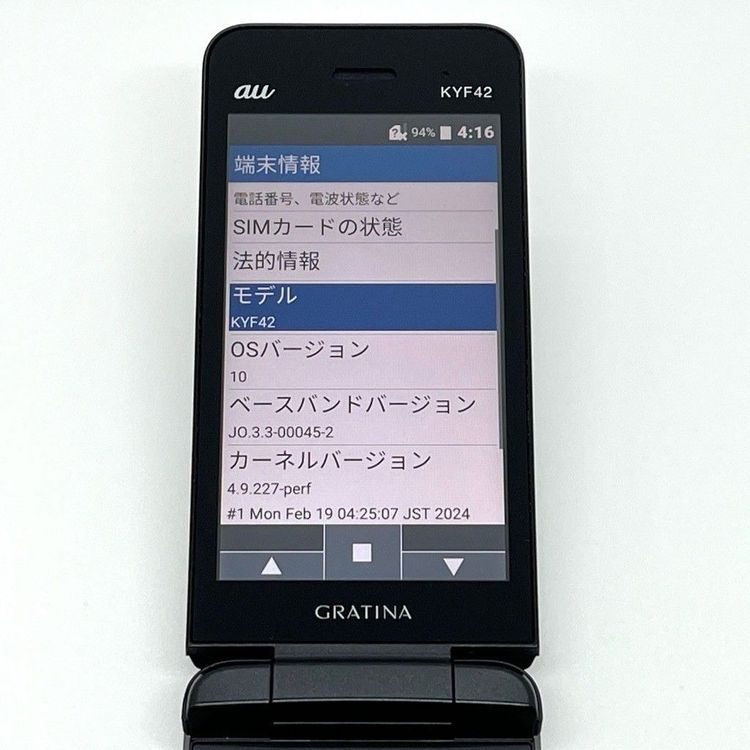 �ڶ����ʡ�GRATINA KYF42 au SIM���å������ 4G LTE �֥�å�