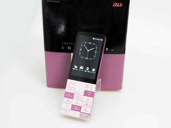 ムスビー｜中古美品 SIMフリー INFOBAR xv KYX31 チェリーベリー 