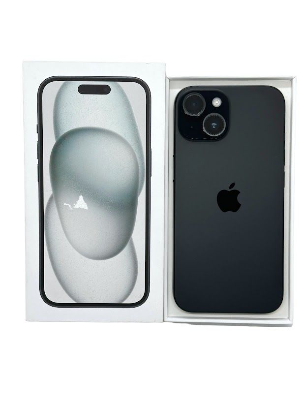 ムスビー｜iPhone15 128GB ブラック SIMフリー バッテリー100 