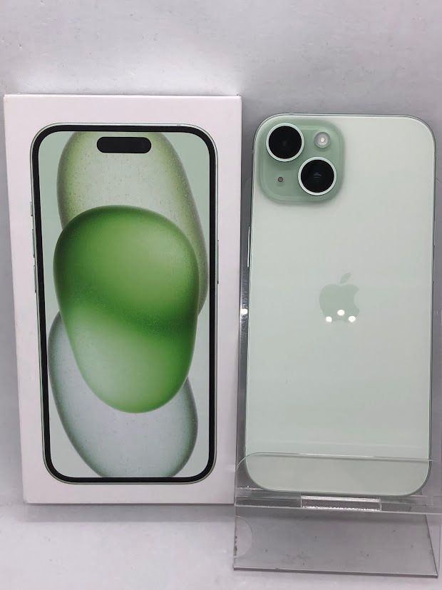 ムスビー｜iPhone15 128GB グリーン SIMフリー ドコモ版 バッテリー100 