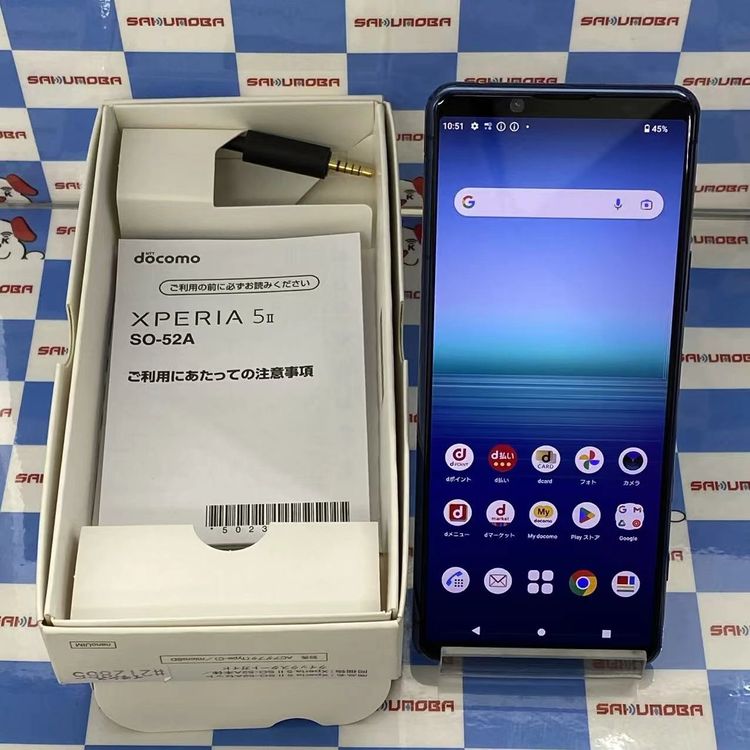 ¨��ȯ����Xperia 5 II 128GB �֥롼 SO-52A docomo��SIM�ե꡼