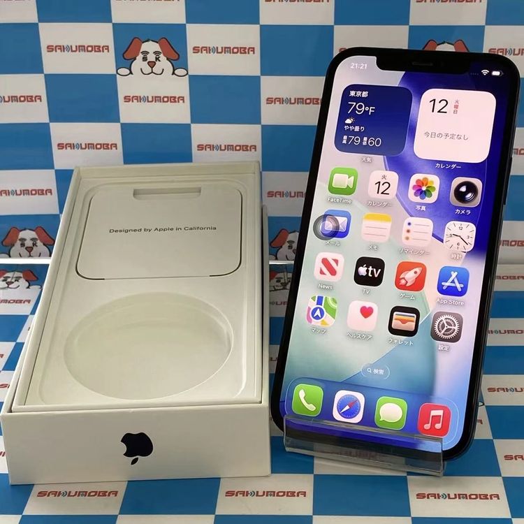 ¨��ȯ����iPhone12 128GB �֥�å� MGHU3J/A AU��SIM�ե꡼����