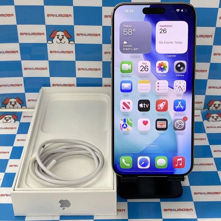 iPhone15 Pro Max 256GB �ۥ磻�ȥ����˥��� MU6Q3J/A SIM�ե꡼����