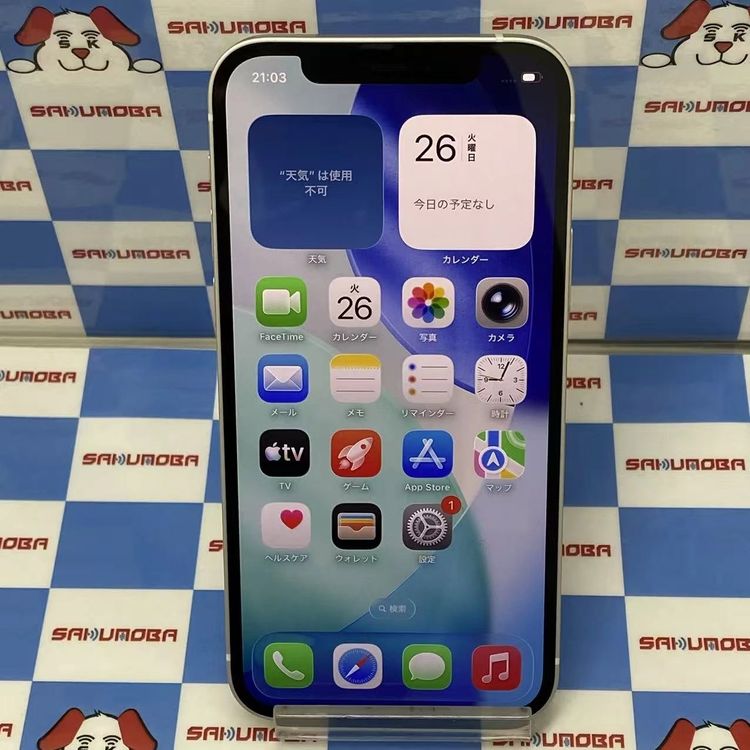 ¨��ȯ����iPhone12 64GB �ۥ磻�� MGHP3J/A AU��SIM�ե꡼