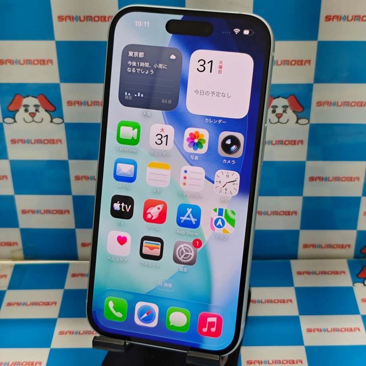 ¨��ȯ����iPhone15 128GB �֥롼 MTML3J/A AU��SIM�ե꡼ ������