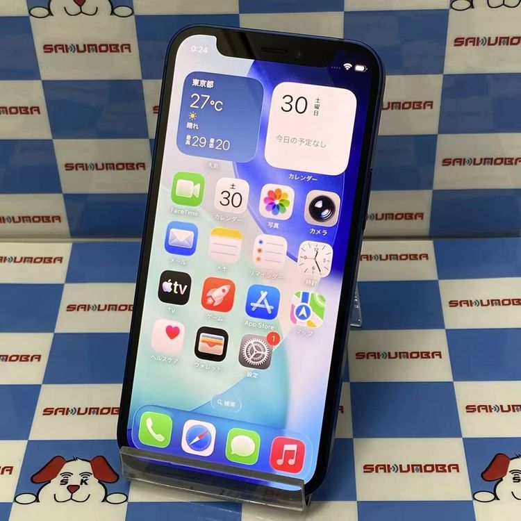 ¨��ȯ����iPhone12 mini 128GB �֥롼 MGDP3J/A AU��SIM�ե꡼ ����