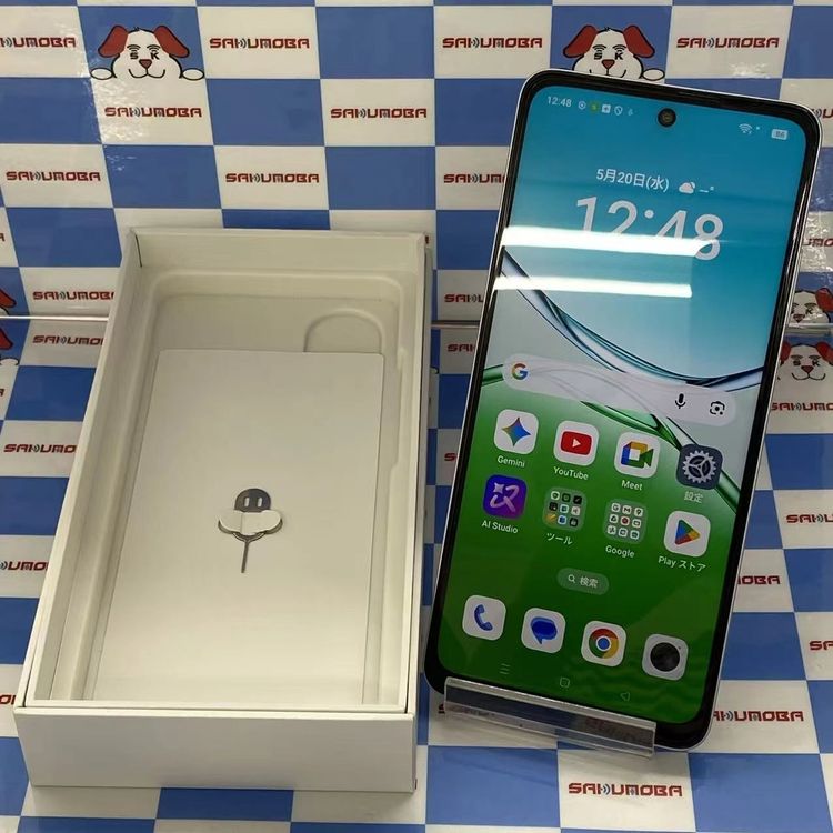 ¨��ȯ����OPPO A5 5G 128GB �ۥ磻�� OPG06 AU��SIM�ե꡼����