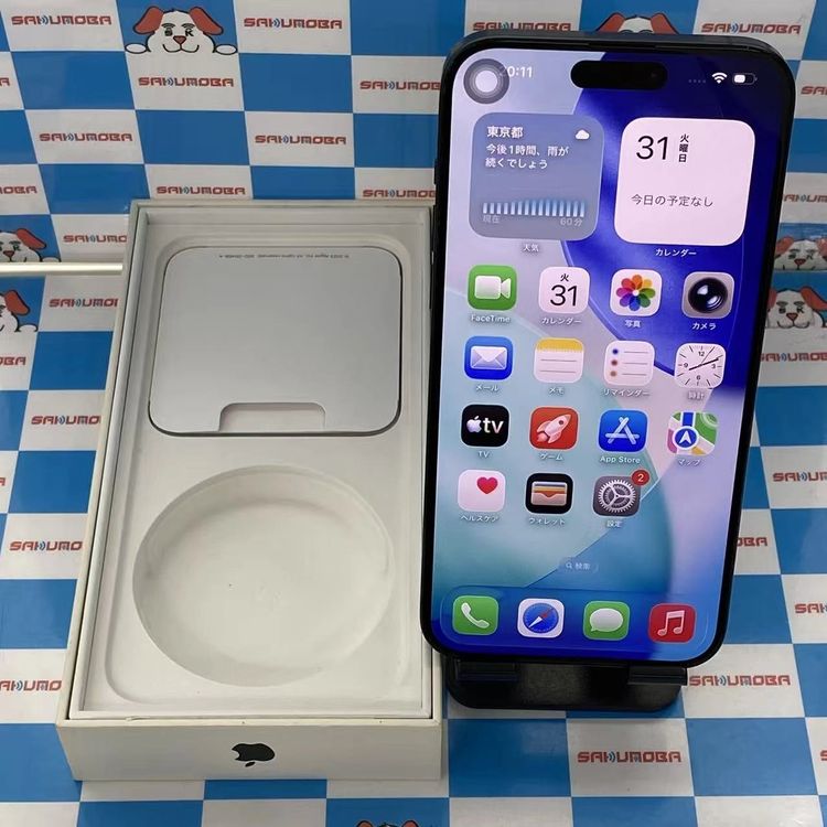 iPhone15 Pro Max 256GB �֥�å������˥��� MU6P3J/A AU��SIM�ե�