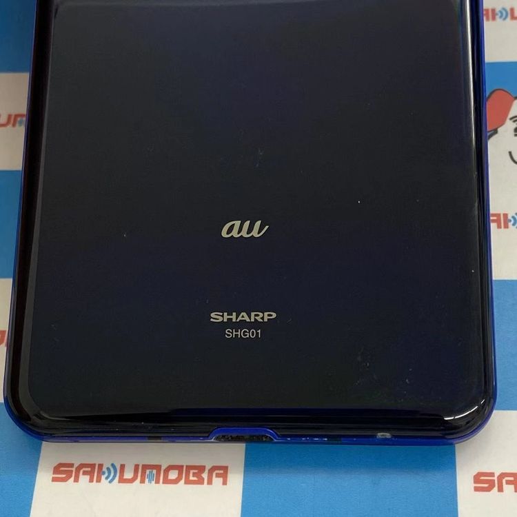 ¨��ȯ����AQUOS R5G 256GB �������֥롼 908SH AU��SIM�ե꡼�������