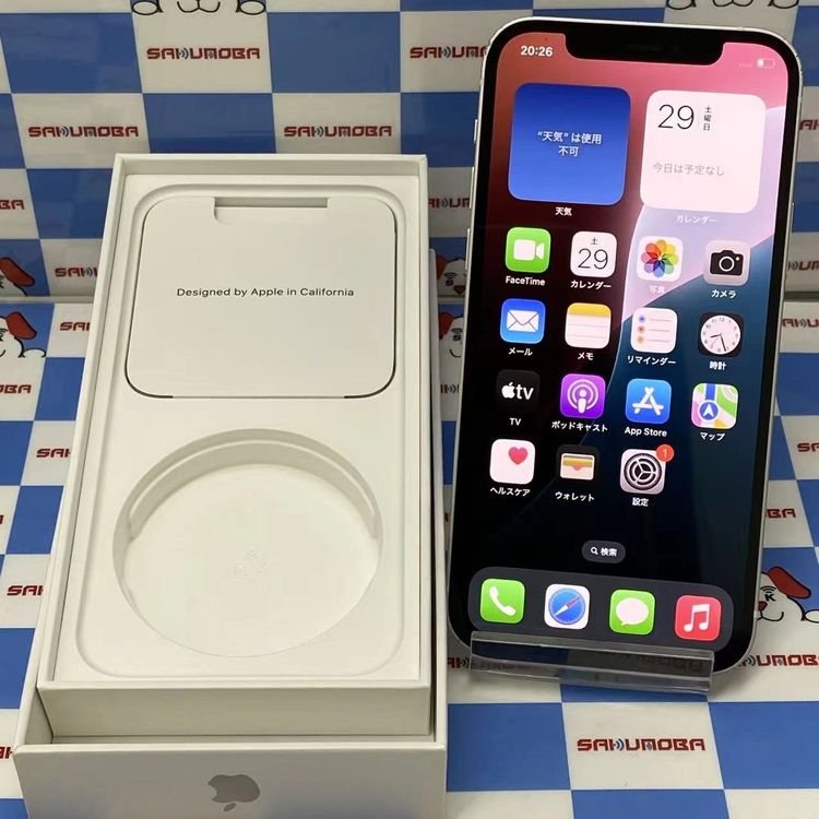 ¨��ȯ����iPhone12 256GB �ۥ磻�� MGJ13J/A AU��SIM�ե꡼ ��������