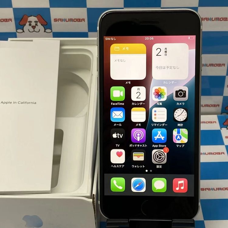 ¨��ȯ����iPhoneSE ��2���� 128GB �ۥ磻�� MXD12J/A SIM�ե꡼ ����Ʊ��
