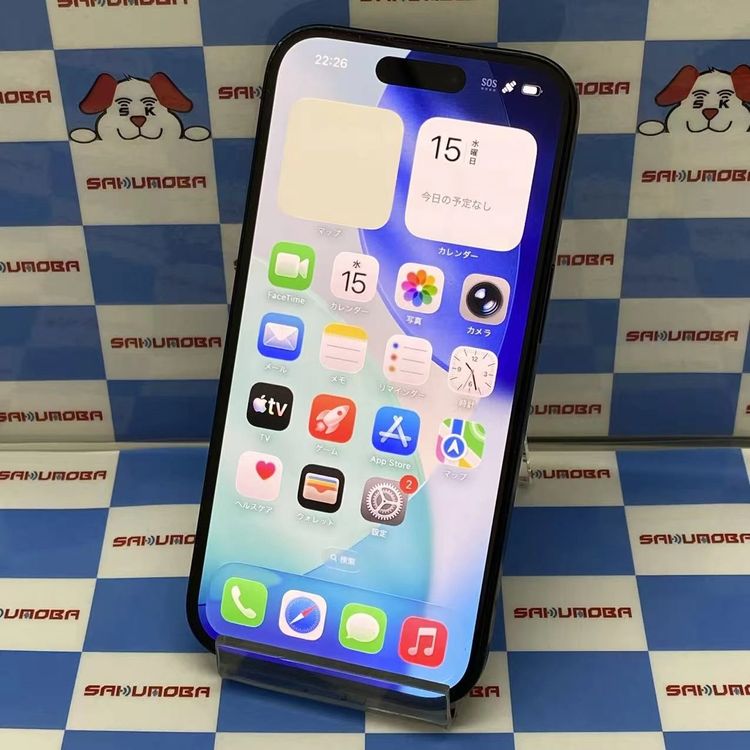¨��ȯ����iPhone15 128GB �֥�å� MTMH3J/A AU��SIM�ե꡼ �������