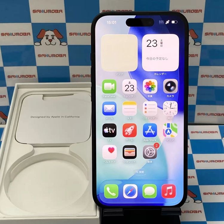 ¨��ȯ����iPhone15 128GB �֥�å� MTMH3J/A SIM�ե꡼
