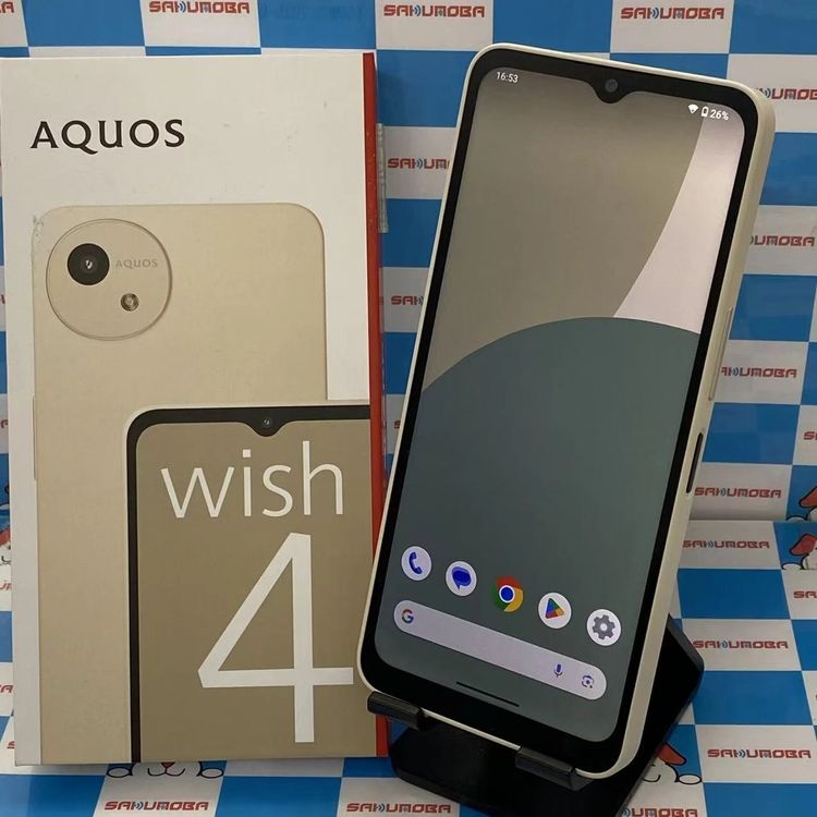 ¨ȯAQUOS Wish4 64GB ۥ磻 SH-M27 SIMե꡼ Ʊ