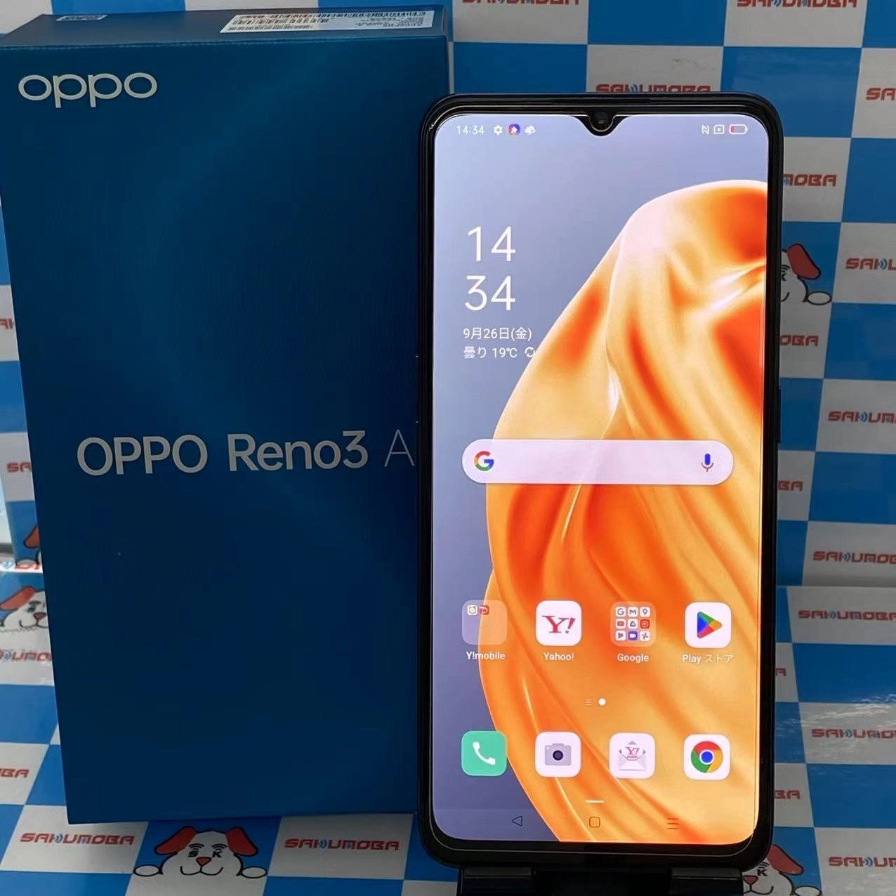 ムスビー｜OPPO Reno3 A 128GB ブラック A002OP Y!mobile版SIM