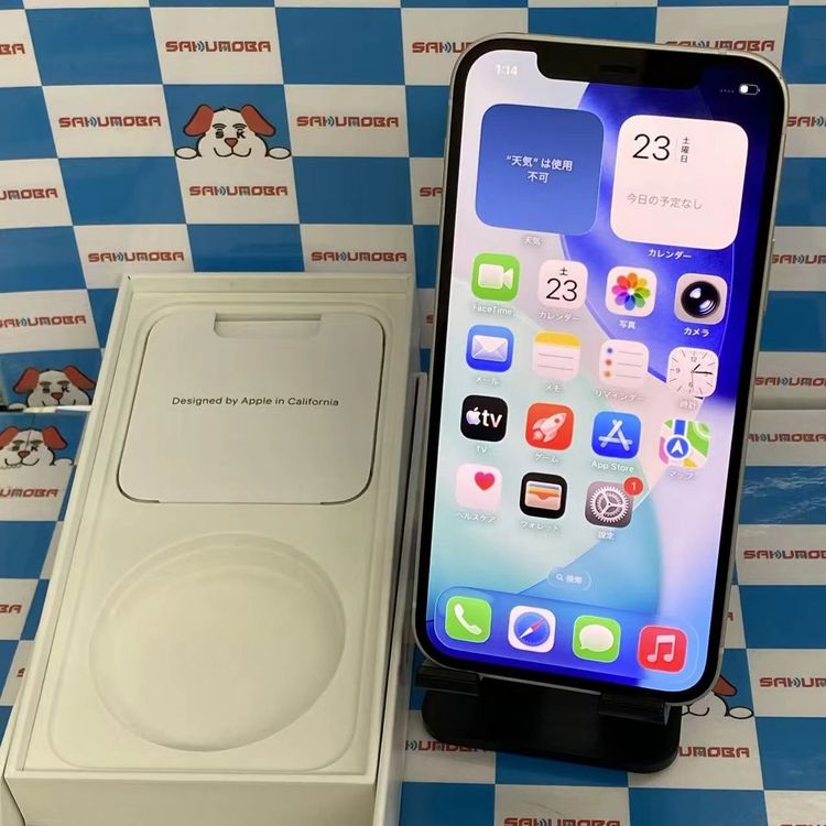 ¨��ȯ����iPhone12 256GB �ۥ磻�� MGJ13J/A AU��SIM�ե꡼����