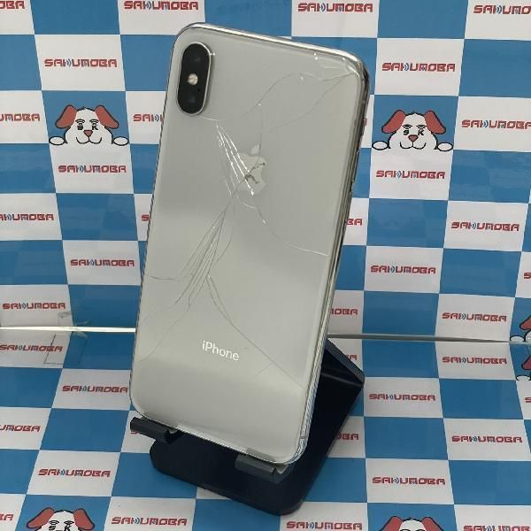 iPhone X Silver 64 GB SIMフリー 画面割れ シルバー ムスビー 