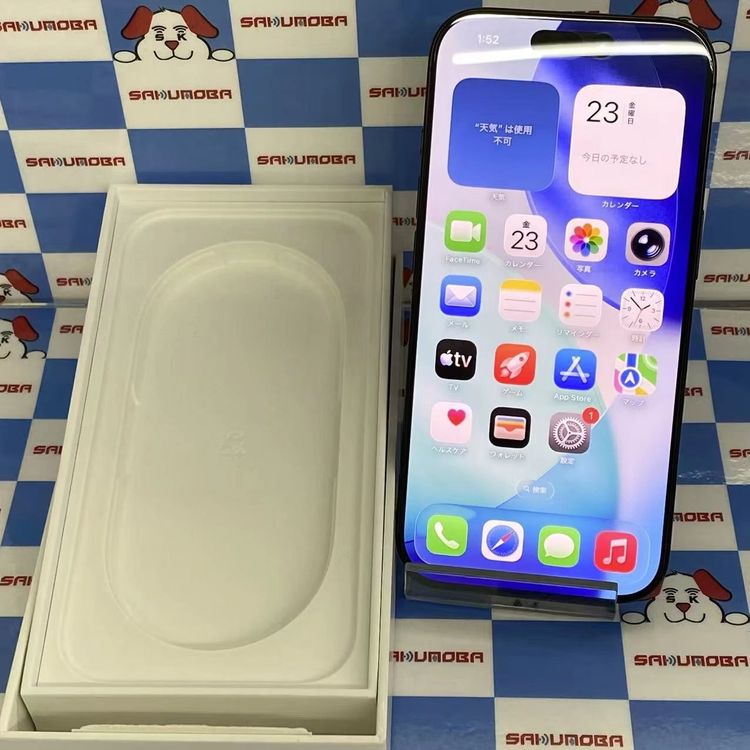 ¨��ȯ����iPhone16 Pro 128GB �֥�å������˥��� MYMV3J/A SIM�ե꡼