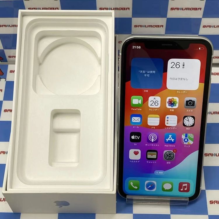 ¨��ȯ����iPhoneXR 64GB �ۥ磻�� MT032J/A AU��SIM�ե꡼
