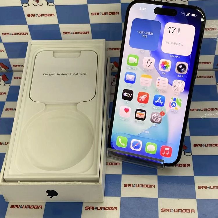 ¨��ȯ����iPhone15 128GB �֥�å� MTMH3J/A AU��SIM�ե꡼