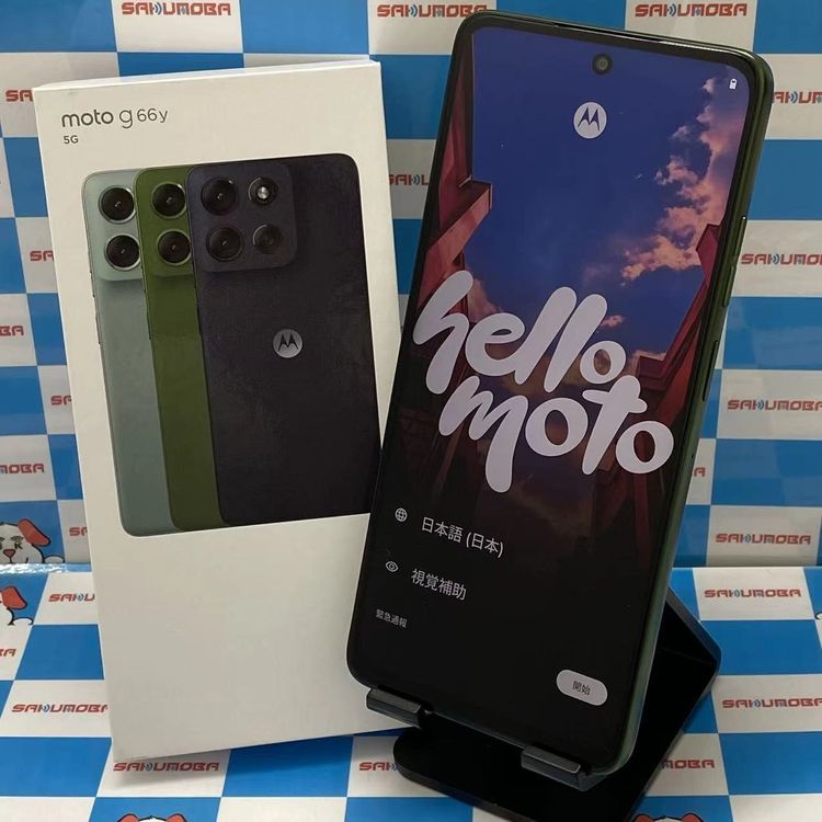 moto g66y 5G 128GB �ǥ��륰�꡼�� A501MO Y!mobile��SIM�ե꡼