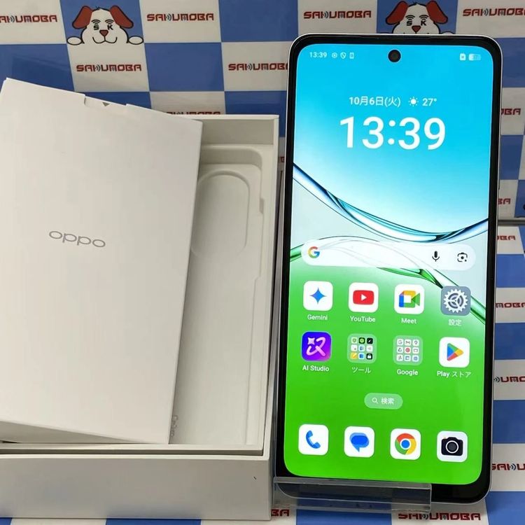 ¨��ȯ����OPPO A5 5G 128GB �ۥ磻�� OPG06 AU��SIM�ե꡼ ������