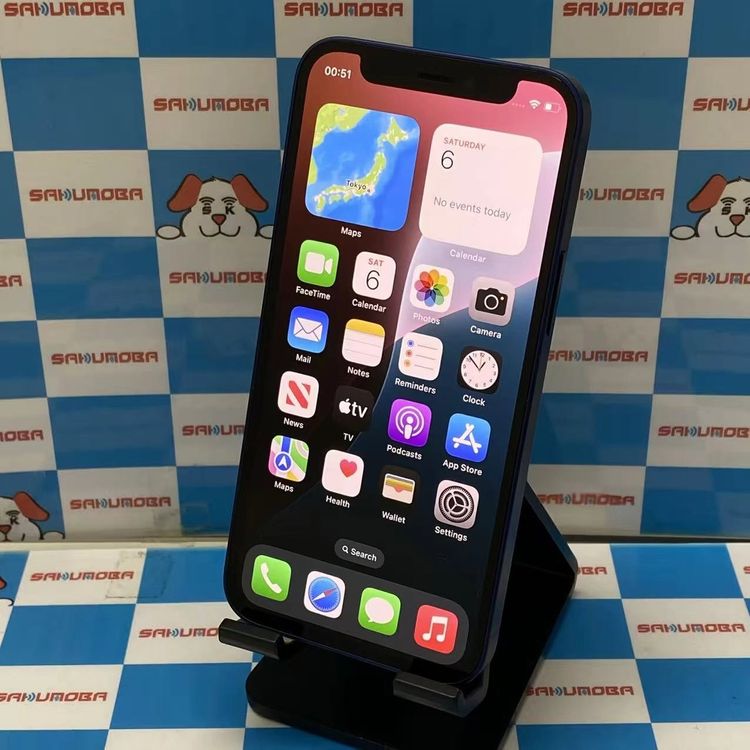 ¨��ȯ����iPhone12 mini 64GB �֥롼 MGAP3J/A AU��SIM�ե꡼ ����